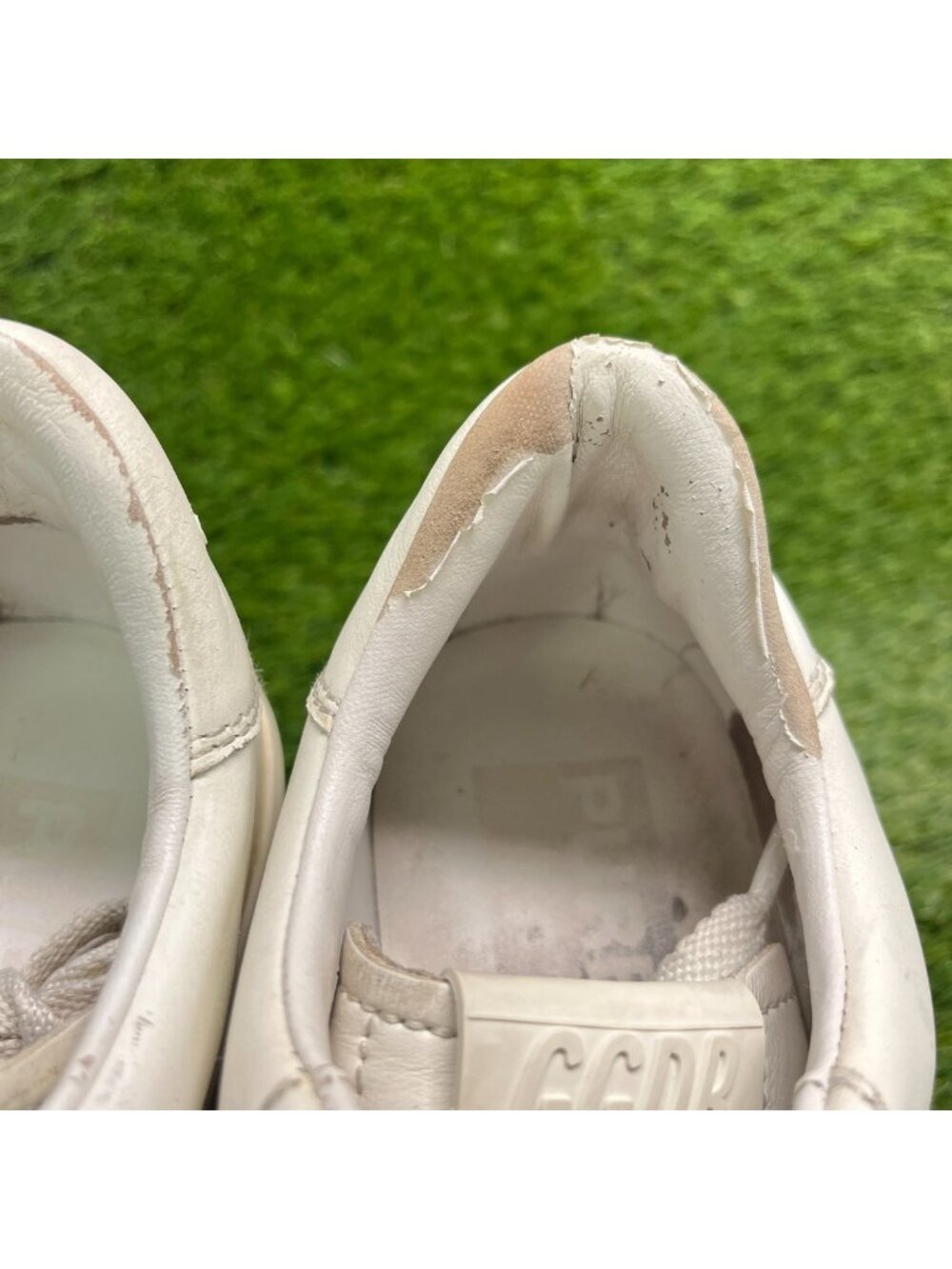 Golden Goose Purestar Womens Size 7 Ivory Athletic Lifestyle Shoes Sneakers - Picture 8 of 10